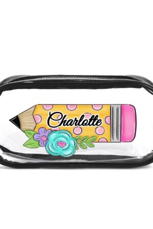 Clear Transparent Custom Pencil Case(Single-Sided Print)