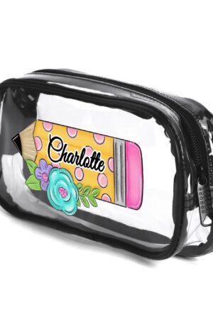 Clear Transparent Custom Pencil Case(Single-Sided Print)