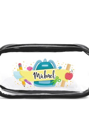 Clear Transparent Custom Pencil Case(Single-Sided Print)