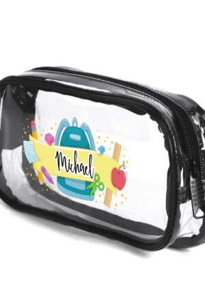 Clear Transparent Custom Pencil Case(Single-Sided Print)