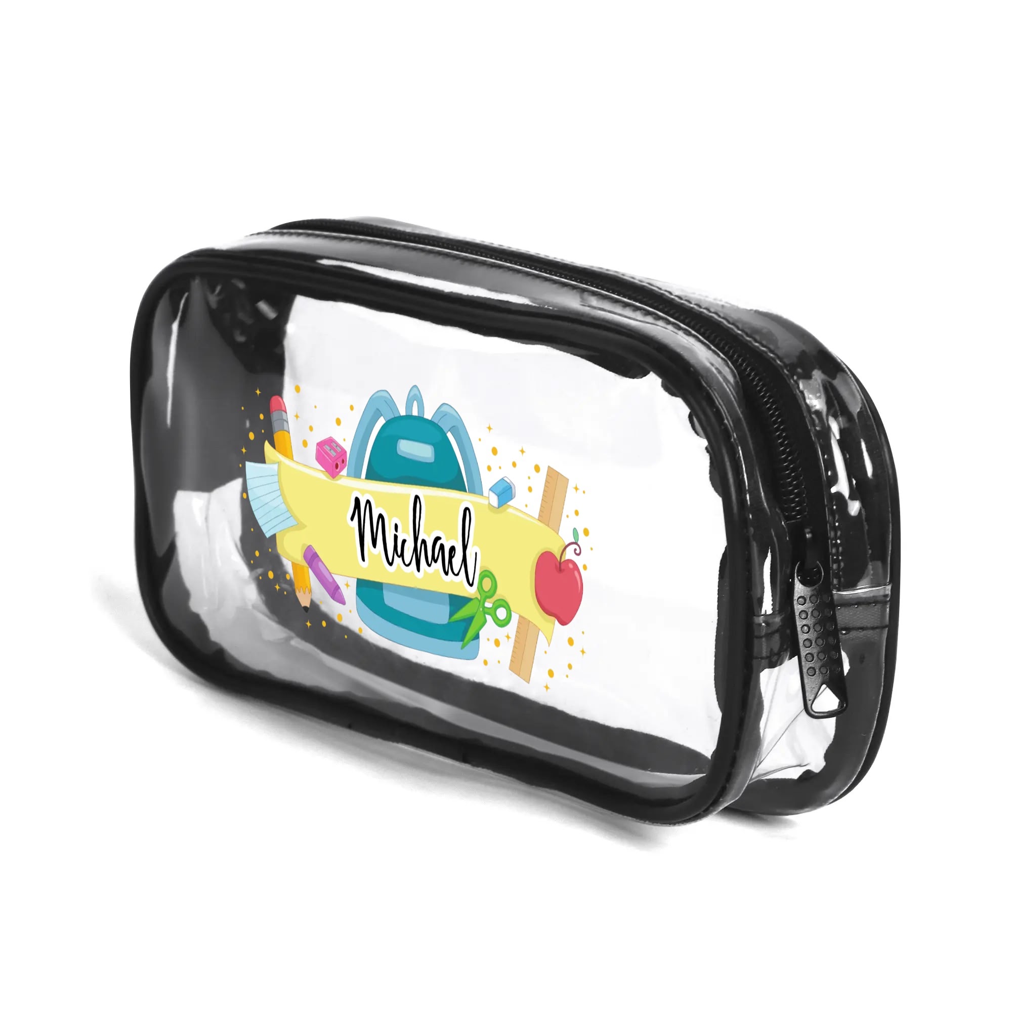 Clear Transparent Custom Pencil Case(Single-Sided Print) - Image 3