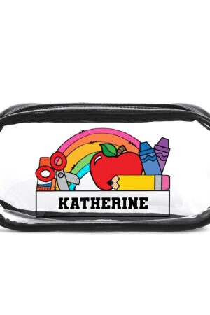 Clear Transparent Custom Pencil Case(Single-Sided Print)