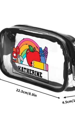 Clear Transparent Custom Pencil Case(Single-Sided Print)