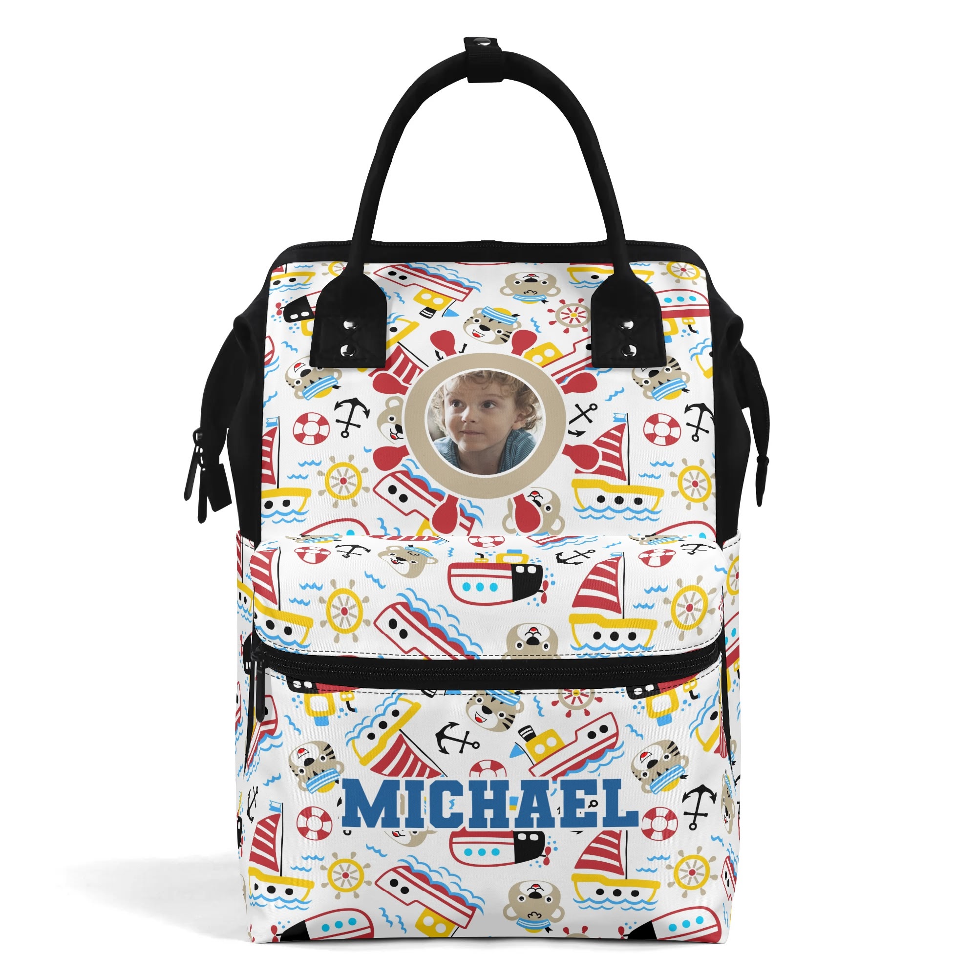 Large Capacity Diaper Bag Mummy Backpack Nursing Duckbilled Backpack - Image 2