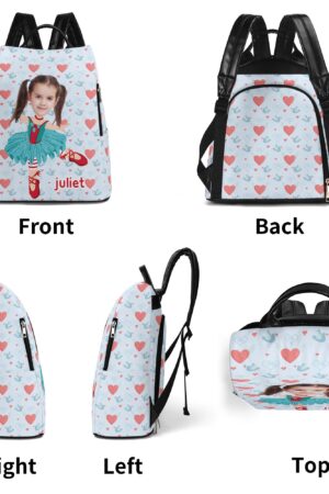 New Travel PU Daypack Anti-theft Backpack Nursing Bag