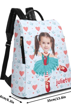 New Travel PU Daypack Anti-theft Backpack Nursing Bag