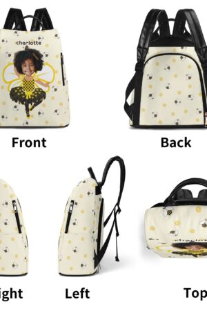 New Travel PU Daypack Anti-theft Backpack Nursing Bag