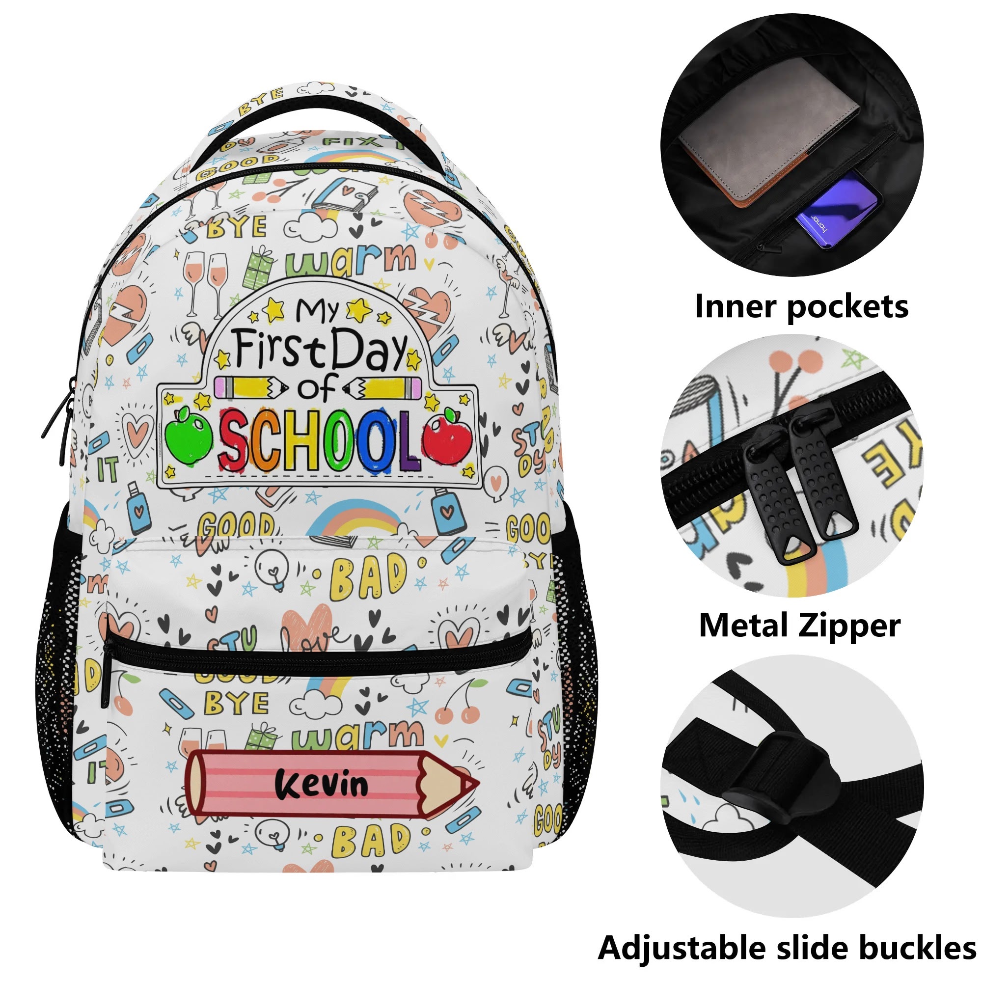 New 15 Inch Casual Style School Backpack - Image 5