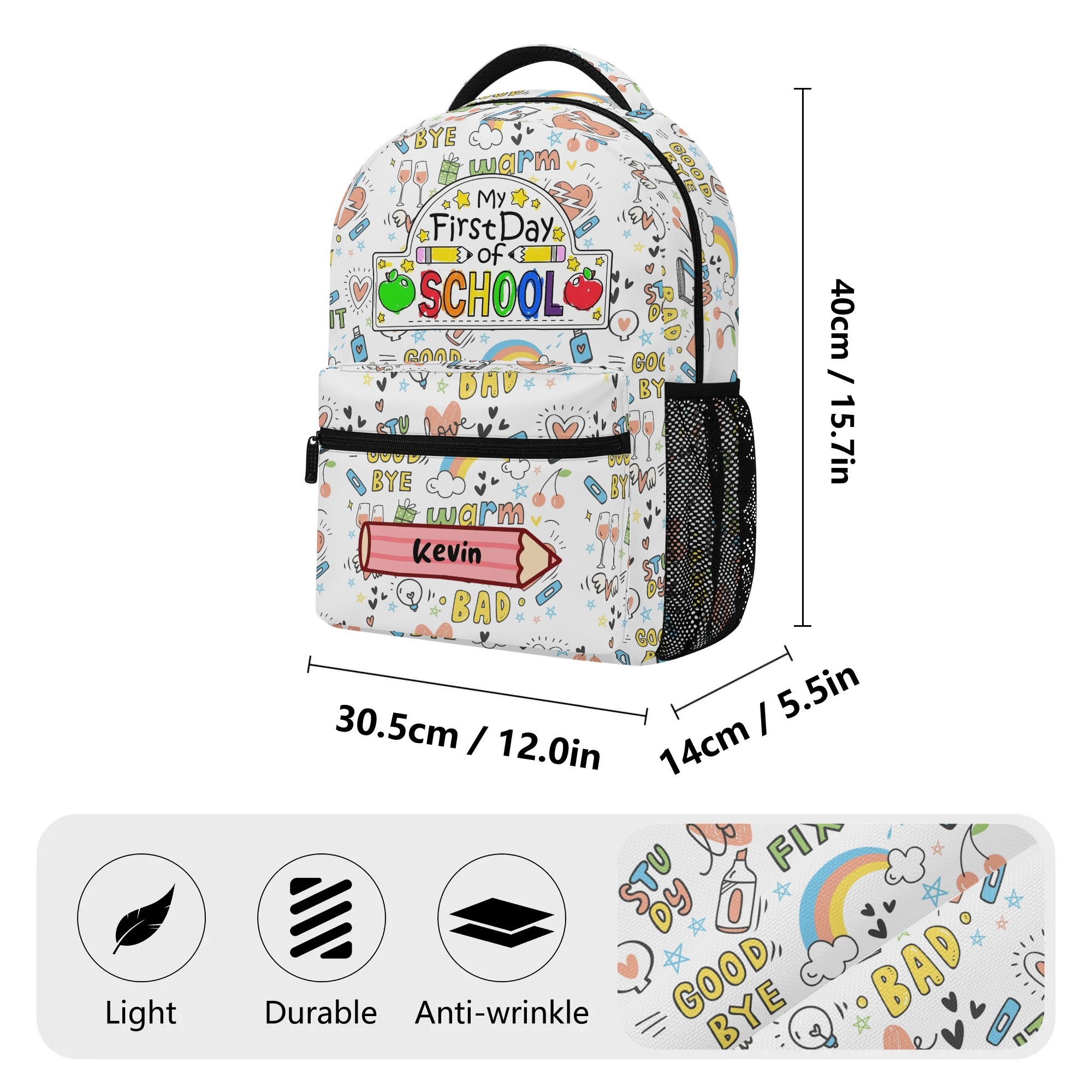 New 15 Inch Casual Style School Backpack - Image 6