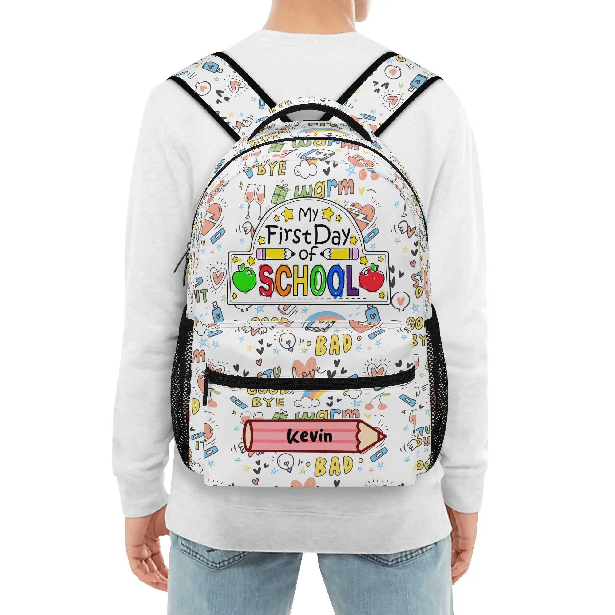 New 15 Inch Casual Style School Backpack - Image 7
