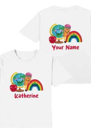 Kids Cotton Front & Back Printing T-Shirt