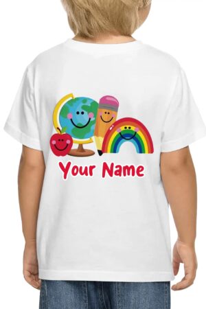 Kids Cotton Front & Back Printing T-Shirt