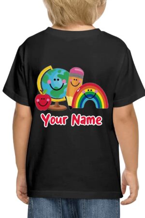 Kids Cotton Front & Back Printing T-Shirt