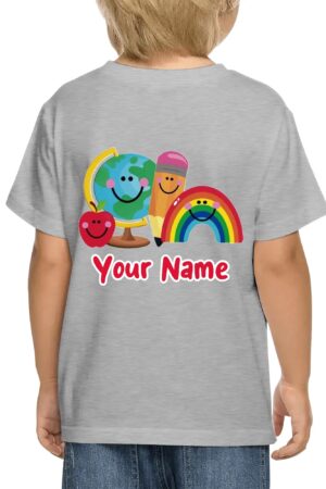 Kids Cotton Front & Back Printing T-Shirt