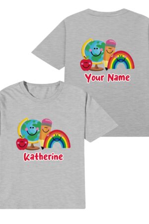 Kids Cotton Front & Back Printing T-Shirt