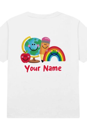 Kids Cotton Front & Back Printing T-Shirt