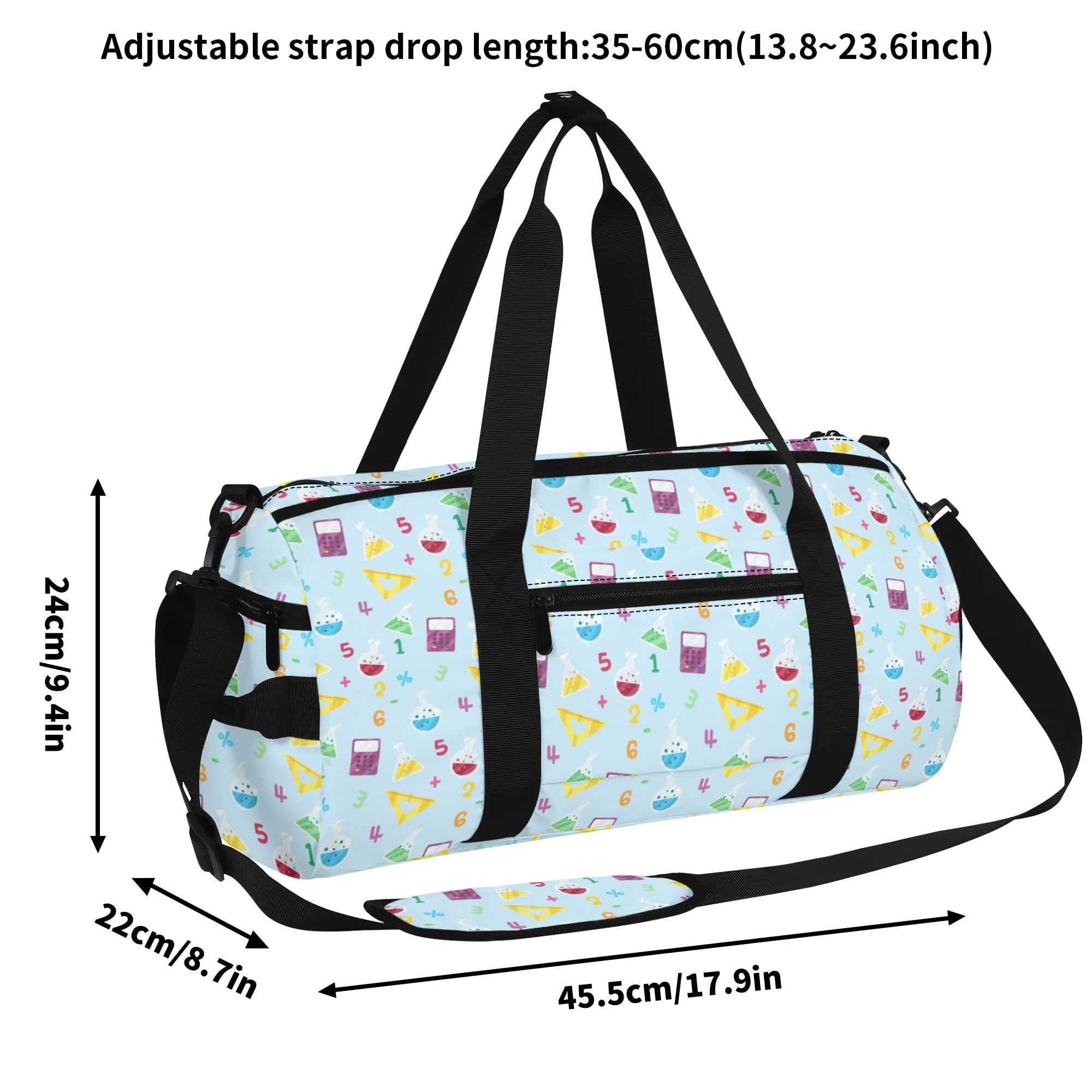 Fashion Sports Luggage Bag Gym Bag Duffle Bag - Image 10