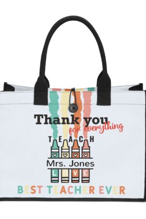 Premium All-Over Print Canvas Tote Bag（3 layers）