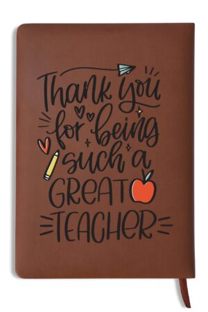 Custom 2 Sides Print PU Black and Brown Notebook