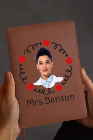 Custom 2 Sides Print PU Black and Brown Notebook