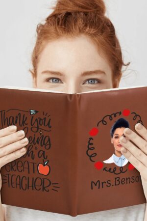 Custom 2 Sides Print PU Black and Brown Notebook