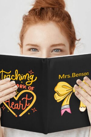 Custom 2 Sides Print PU Black and Brown Notebook