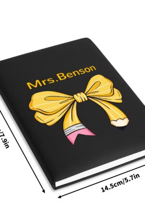 Custom 2 Sides Print PU Black and Brown Notebook