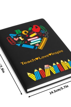 Custom 2 Sides Print PU Black and Brown Notebook