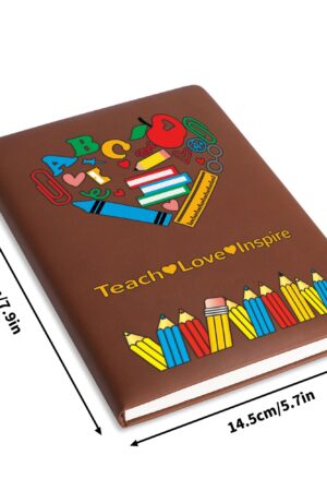 Custom 2 Sides Print PU Black and Brown Notebook