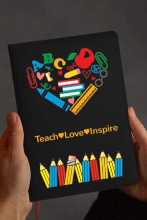 Custom 2 Sides Print PU Black and Brown Notebook