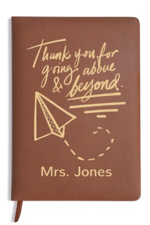 Custom 2 Sides Print PU Black and Brown Notebook