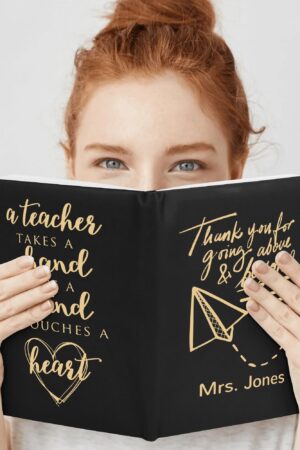 Custom 2 Sides Print PU Black and Brown Notebook