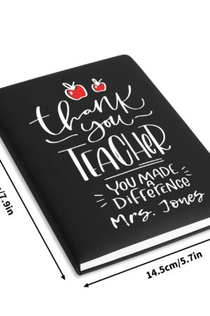 Custom 2 Sides Print PU Black and Brown Notebook