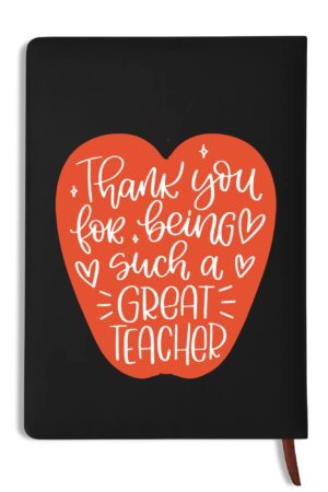 Custom 2 Sides Print PU Black and Brown Notebook