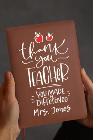 Custom 2 Sides Print PU Black and Brown Notebook