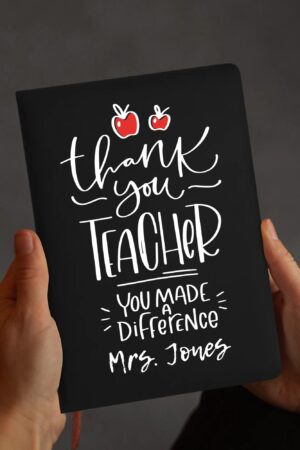 Custom 2 Sides Print PU Black and Brown Notebook