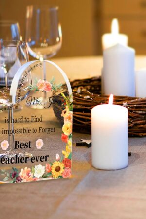 Heart Shaped Christmas Acrylic Keepsake Ornament Personalized Gift