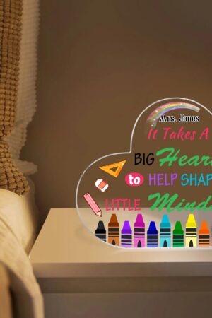 Heart Shaped Christmas Acrylic Keepsake Ornament Personalized Gift