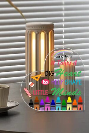 Heart Shaped Christmas Acrylic Keepsake Ornament Personalized Gift