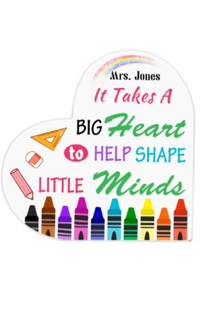 Heart Shaped Christmas Acrylic Keepsake Ornament Personalized Gift