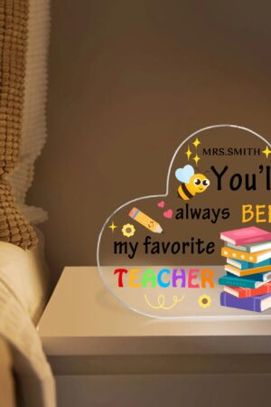 Heart Shaped Christmas Acrylic Keepsake Ornament Personalized Gift