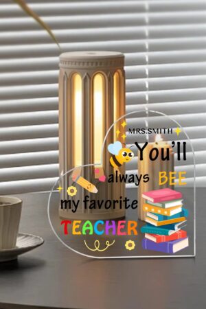 Heart Shaped Christmas Acrylic Keepsake Ornament Personalized Gift