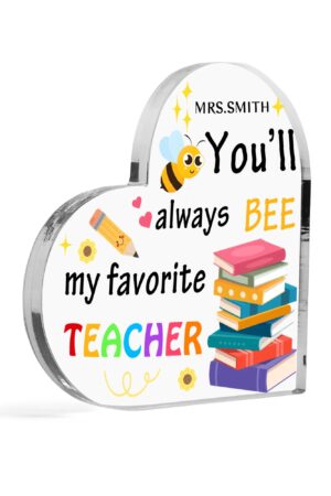 Heart Shaped Christmas Acrylic Keepsake Ornament Personalized Gift