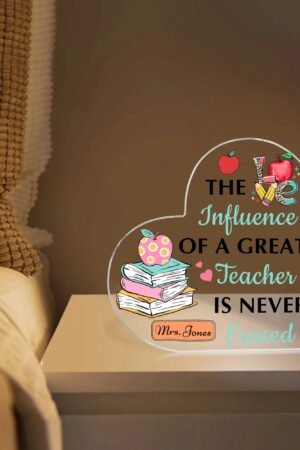 Heart Shaped Christmas Acrylic Keepsake Ornament Personalized Gift