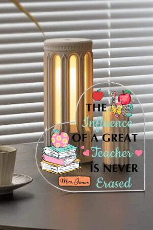 Heart Shaped Christmas Acrylic Keepsake Ornament Personalized Gift