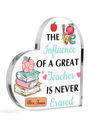 Heart Shaped Christmas Acrylic Keepsake Ornament Personalized Gift