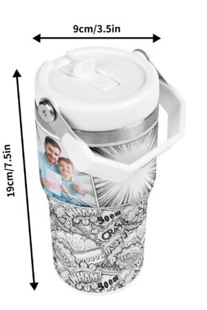 20oz Stainless Steel Water Bottle Coffee Mug Tumblers for Vehicle Cup Holders