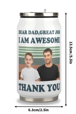 300ml Stainless Steel Cola Can Shaped Coke Cups Travel Tumbler