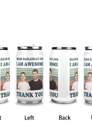 300ml Stainless Steel Cola Can Shaped Coke Cups Travel Tumbler