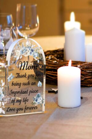 Heart Shaped Christmas Acrylic Keepsake Ornament Personalized Gift